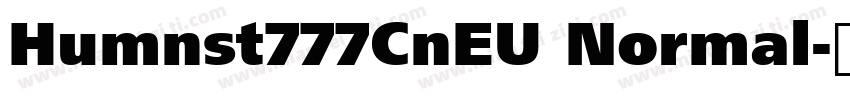 Humnst777CnEU Normal字体转换
